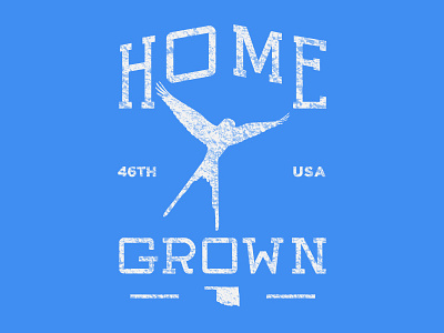 Home Grown halftone illustration oklahoma scissortail texture typography vector