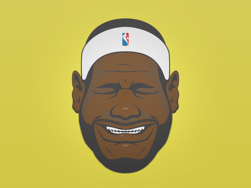 Lebron James: Sadface by Avery Wilson on Dribbble