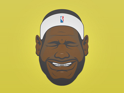 Lebron James: Sadface basketball illustration lebron james nba portrait sports