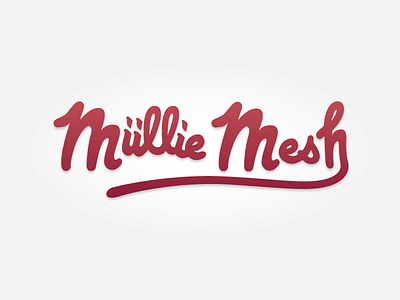 Miillie Mesh Final handdrawn lettering logotype