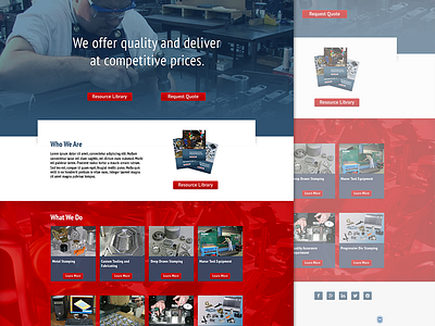 Redesign Concept grid interface landing manufacturing tool ui ux web web design