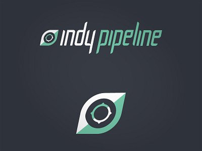 Logo: Indy Pipeline branding compass crm icon identity logo logotype products saas typography wordmark