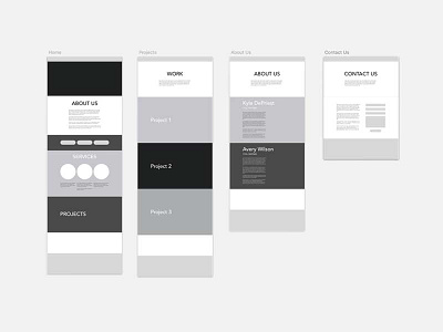 Dogleg: Wirefreames design desktop dogleg project sketch ui ux web design wireframes