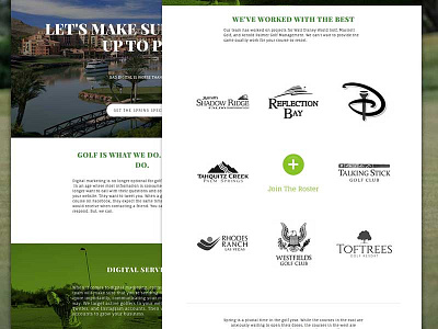 Dogleg Digital: Web Design design desktop dogleg project golf graphic design web design