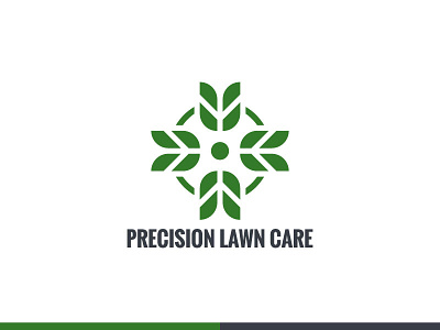 PLC: Final branding crosshair icon lawn care logo