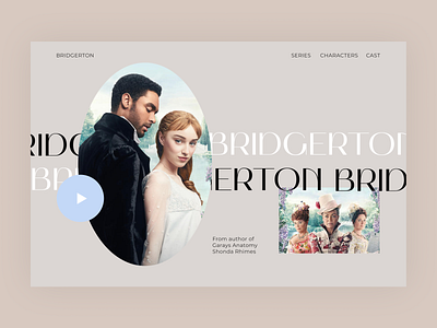 Bridgerton concept design series ui ux web website