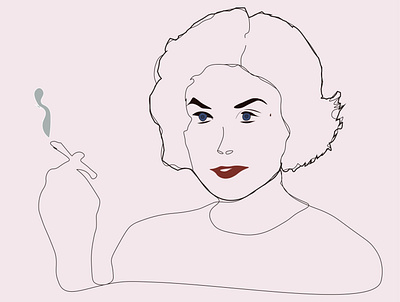 Audrey Horne david lynch illustrator portrait twin peaks twinpeaks vector