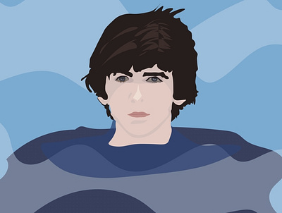 George Harrison george harrison illustraion illustrator the beatles vector art