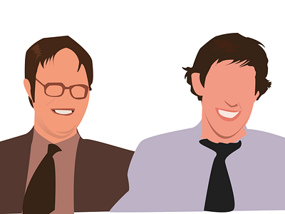 Jwight illustration illustrator office portrait the office vector vector art