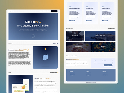 DoppiaVVu. Web Agency branding figma graphic design ui web design web devolepment website wordpress