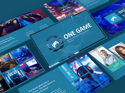 One Game PowerPoint Template design google slides illustration microsoft powerpoint powerpoint powerpoint design powerpoint presentation powerpoint template ppt