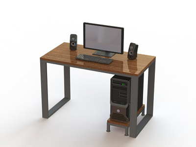 Computer table 3d model 3dmodel 3dmodeling computer computer desk design desktop solidworks study study table table