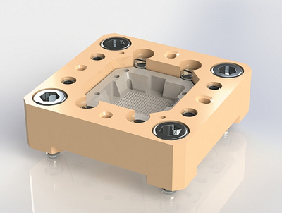 FCBGA Socket 3d model 3d modelling 3d printing 3dmodel 3dmodeling design pogo pogo pin solidworks