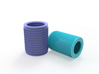 3D printable brick pattern rollers