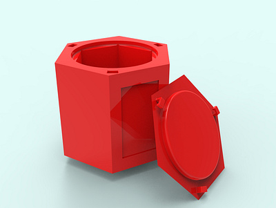 3d printable container