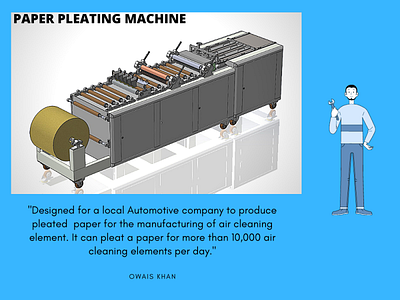 Paper pleating machine