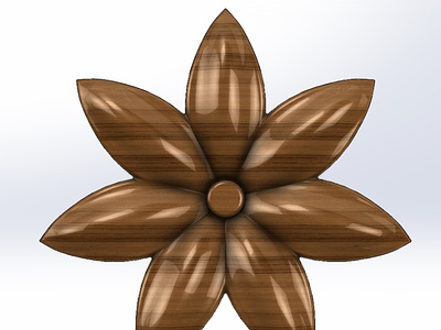 Carved wooden flower 3d 3d model 3d modeling 3d printing 3dmodel carved carving design solidworks wood art wooden