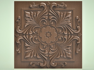 Carved wooden tile 3d 3d model 3d modeling 3d printing 3dmodeling carved carving solidworks wood wood art wood carving wooden