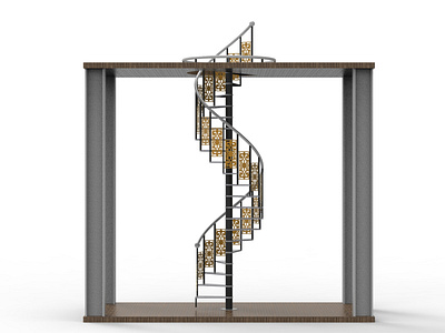 Fabricable spiral staircase