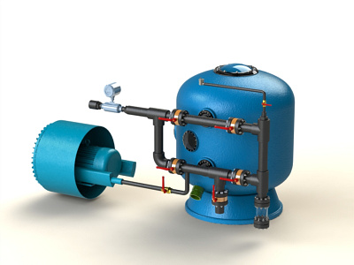 Tank assembly 3d model 3d modeling 3d printing boiler boilerplate pump solidworks valves