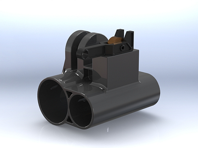 Pipe holding mechanism 3dmodel 3dprinting solidworks