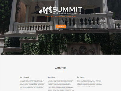 Summit Construction Website bootstrap css html mysql php responsive web design seo web development