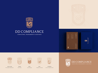 DD Compliance agency brand brand identity branding check coat of arms compliance design identity identity design identity designer logo logos management shield visual identity