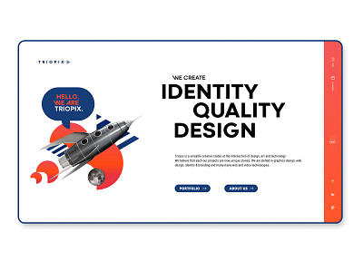 Web design for Triopix Creative Studio digital branding graphic design mihály molnár web design