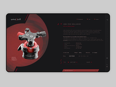 Uniqball web design, product page digital branding graphic design mihály molnár web design