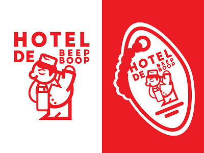 Hotel design flat illustration illustrator minimal vector