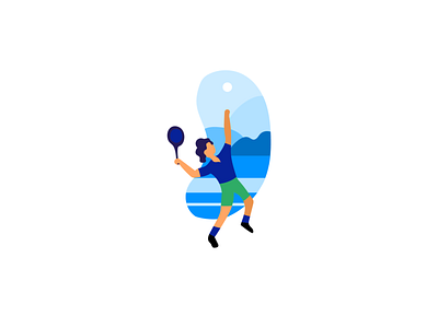 Some minimalist sports #6 2d blue design illustration ilustracion minimalist sport vector