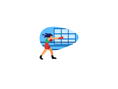 Some minimalist sports #8 2d blue illustration ilustracion minimalist sport ui vector