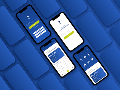 Banking App UI banking banking app blue branding design minimalist ui user inteface ux vector