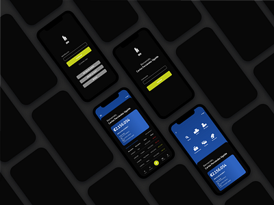 Banking App UI (Dark Mode)