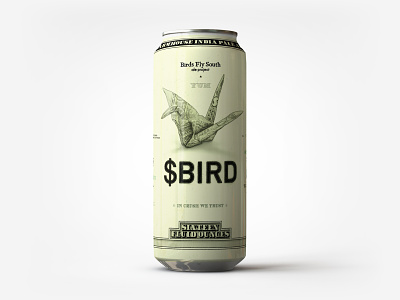 $BIRD Beer Can Design beer beer can brewery brewing craft beer drawing hand drawn illustration label packaging packaging design product design spirits wine