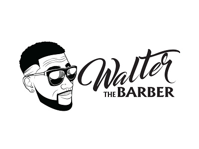 Walter barbershop logo barber barber logo barbershop design graphic design logo