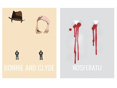 BONNIE & CLYDE, NOSFERATU MOVIE POSTERS