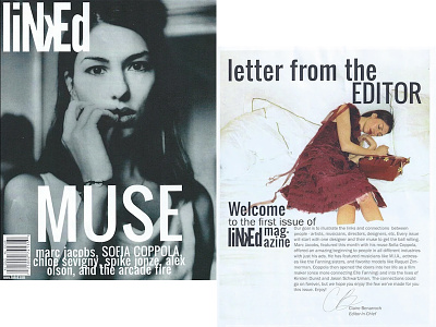 LINKED Magazine Cover & Letter to the Editor adobe illustrator grapihc design layoutdesign magazine magazine layout