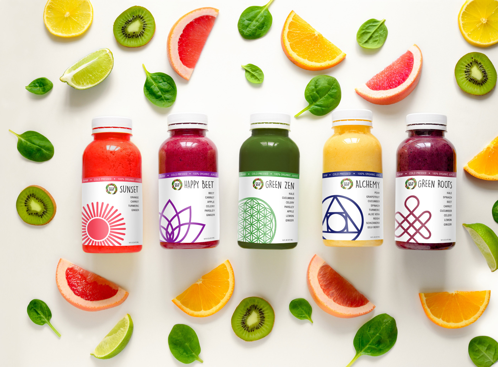 Zen Bar Juice Labels by Karma Branding & Design on Dribbble