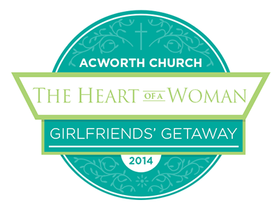 Girlfriends' Getaway Logo 2014 church flourishes getaway green retreat