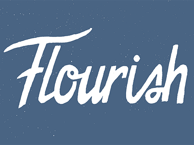 Flourish Logo idea flourish hand lettering logo