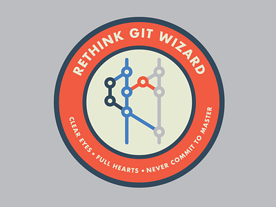 Sticker for an upcoming training at work badge coding git programming simple sticker