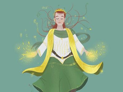Pheris the Steward character character design elf fairy illustration
