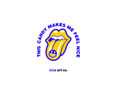 N!CE Art Co. ''This candy makes me feel n!ce'' art art direction design draw illustration illustration design illustrations nice smile