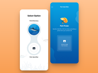 Fish Finder branding mobile app mobile app design product design ui underwater ux visual design web web design website