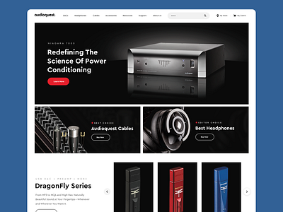 Audioquest Redesign branding design product design responsive design ui ux visual design web web design webdesign website