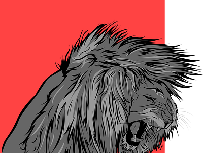 great lion illustration for any logo or t-shirt design big cat bigcat crown lion illustration illustration art illustration design lion hair lion head lion illustration lion logo logo tshirtdesign vector vectorart