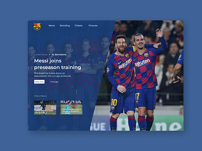 Barca landing page