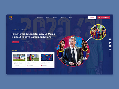 Barca New landing page