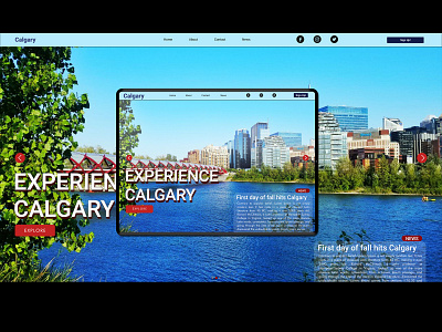 Landing Page_Calgary design ui ux web website